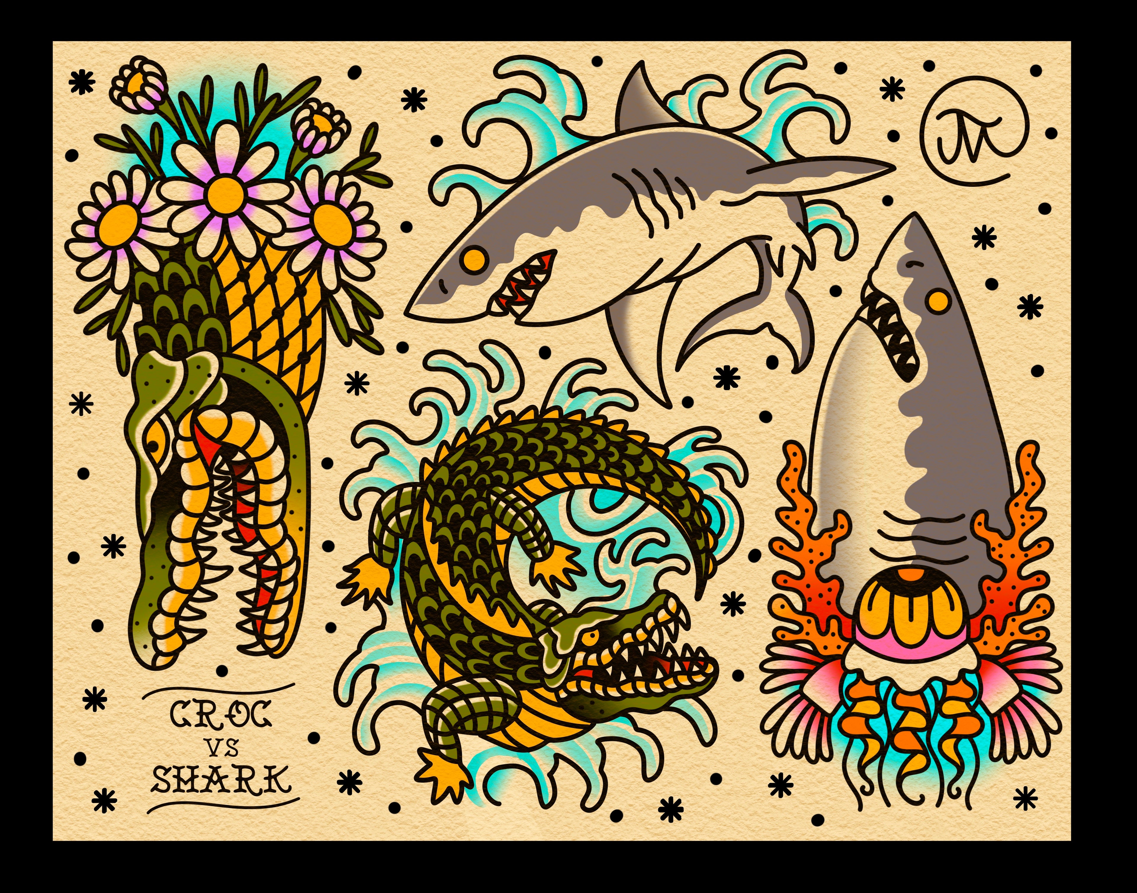 Croc vs Shark